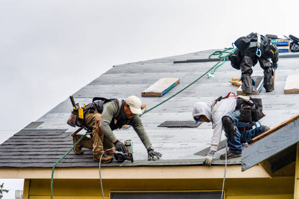 Professional Gutter Installation technician working in Cataldo, ID